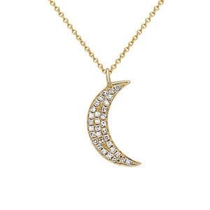 Women’s Diamond Fashion Crescent Necklace/ Pendant